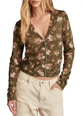 Women's Floral Printed Cardigan