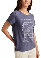 Women's Paris Stamp Graphic T-Shirt