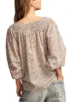 Women's Easy Smocked Blouse