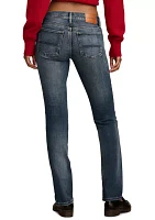 Women's Mid Rise Sweet Straight Leg Jeans