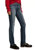 Women's Mid Rise Sweet Straight Leg Jeans