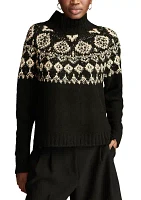 Women's Fair Isle Mock Neck Pullover