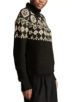 Women's Fair Isle Mock Neck Pullover