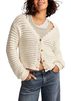 Women's Pointelle Cardigan