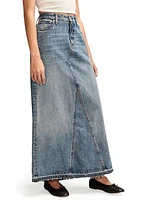 Denim Maxi Skirt