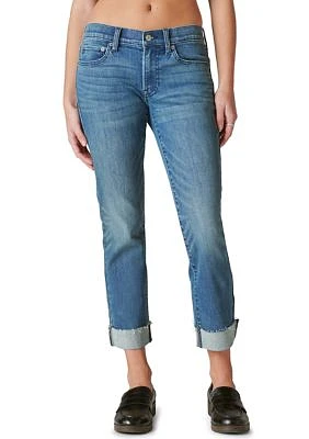 Women's Cuffed Sweet Denim Cropped Pants