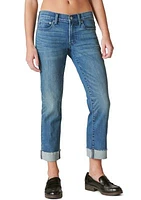 Women's Cuffed Sweet Denim Cropped Pants