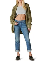 Women's Cuffed Sweet Denim Cropped Pants