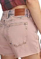 Women's High Rise Denim Mom Shorts