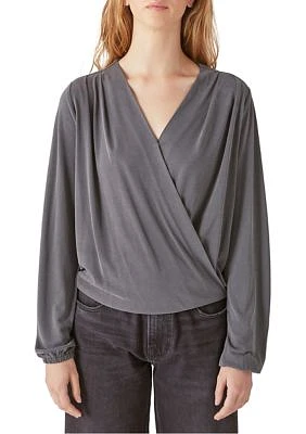 Long Sleeve Wrap Top