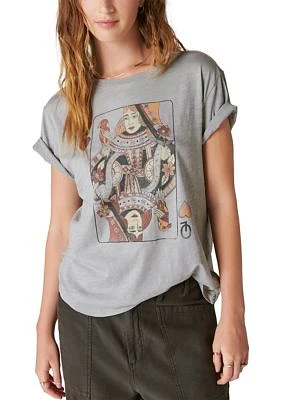 Queen of Hearts Boyfriend Graphic T-Shirt