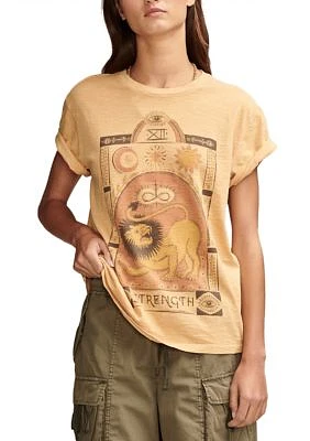 Strength Lion Boyfriend Graphic T-Shirt