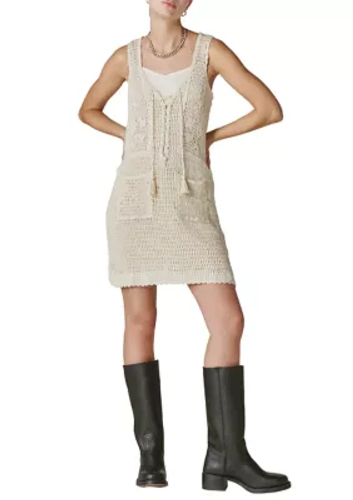 Women's Crochet Baja Tunic Dress