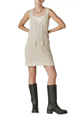 Women's Crochet Baja Tunic Dress