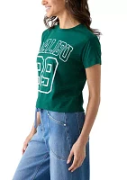 Women's Short Sleeve Boxy Malibu Graphic T-Shirt