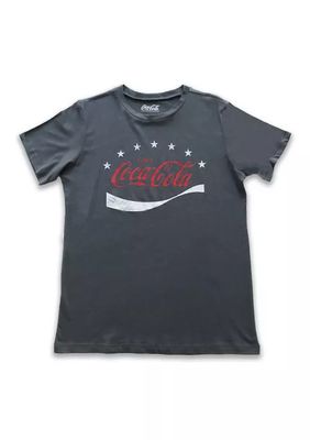 Plus Short Sleeve Coca Cola Graphic T-Shirt