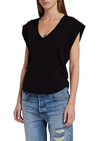 Women's Pleated Short Sleeve T-Shirt