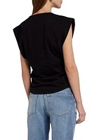 Women's Pleated Short Sleeve T-Shirt