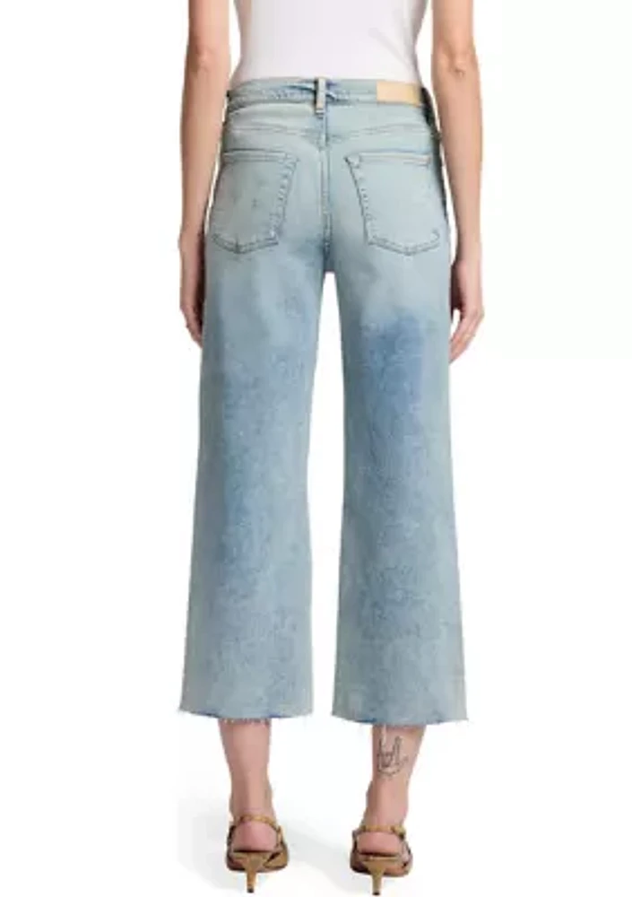 Women's Cropped Alexa Jeans with Raw Cut Hem