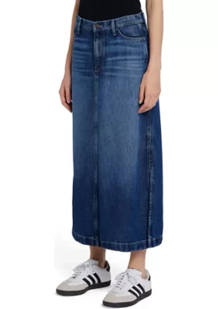 Women's Midi Denim Skirt