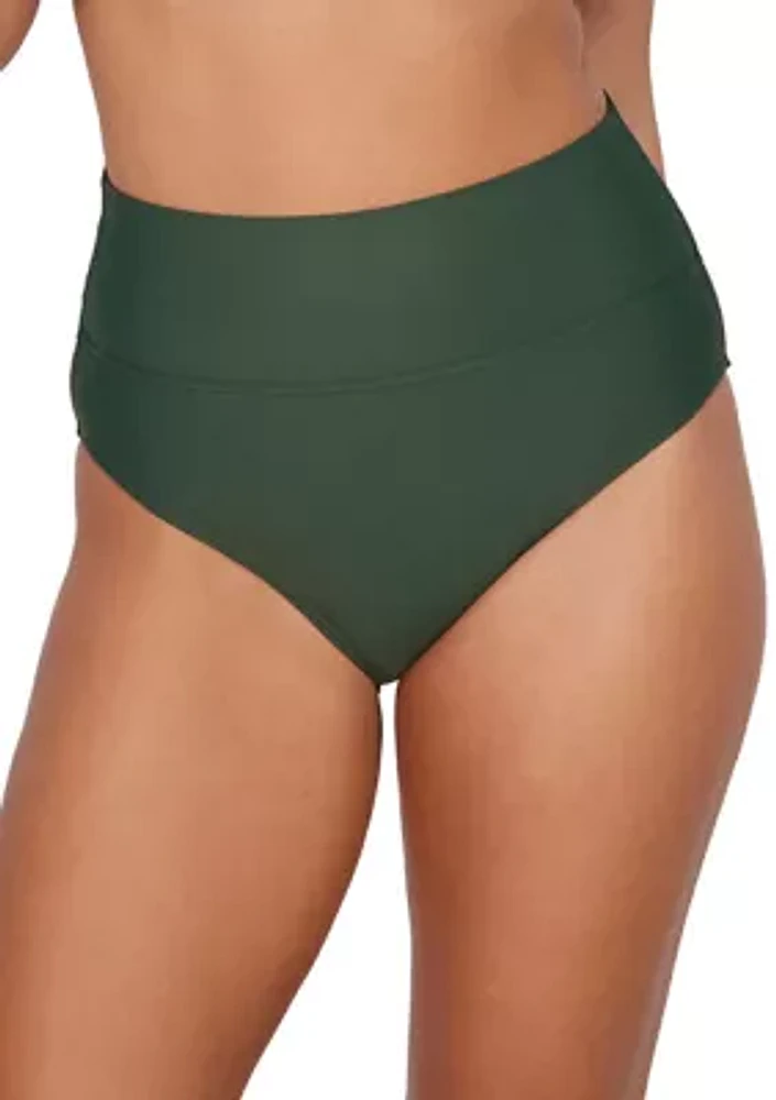 Hannah High Waist Brief Swim Bottoms