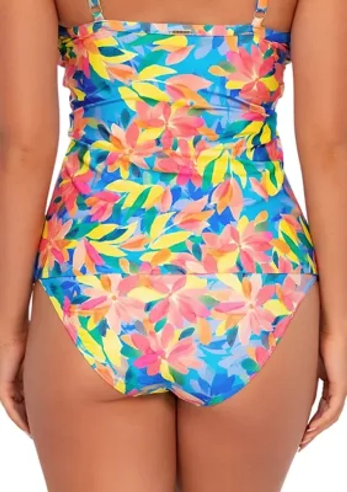 Shoreline Petals High Waisted Swim Bottoms