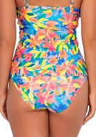 Shoreline Petals High Waisted Swim Bottoms