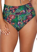 Welcome to Rio High Waist Brief Swim Bottoms