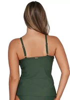 Forever Solid D Cup Tankini Swim Top