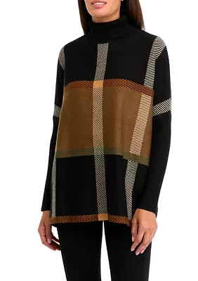 Women's Turtleneck Poncho