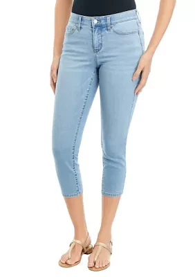 Petite 5 Pocket Cropped Denim Jeans