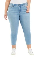 Plus 5 Pocket Denim Cropped Jeans