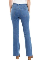 Women's High Rise Split Hem Flare Jeans