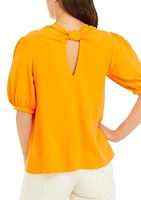 Women's Drapey Knot Back Top