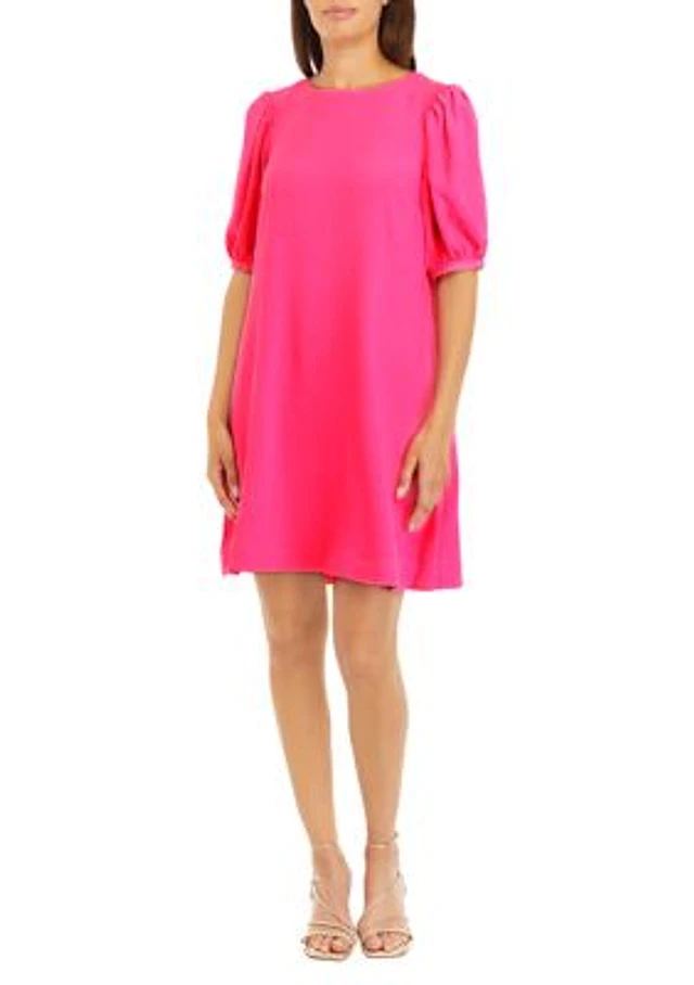 dress pink red Colorblock Pink/Red Full Dress