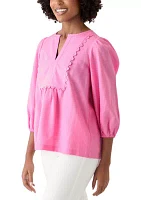 Women's Ric Rac Scallop Top