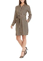 Women's Long Sleeve Essential Button Shirtdress