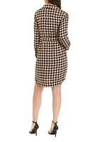 Women's Long Sleeve Essential Button Shirtdress