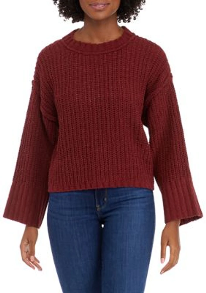 Women's Chenille Drop Shoulder Sweater