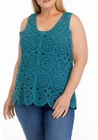 Plus Crochet Tank