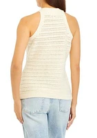 Women's High Neck Sweater Tank