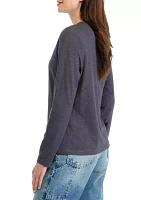 Women's Mixed Media Henley Shirt