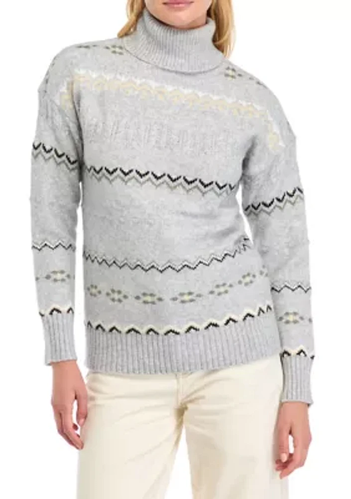 Women's Fair Isle Turtleneck Sweater