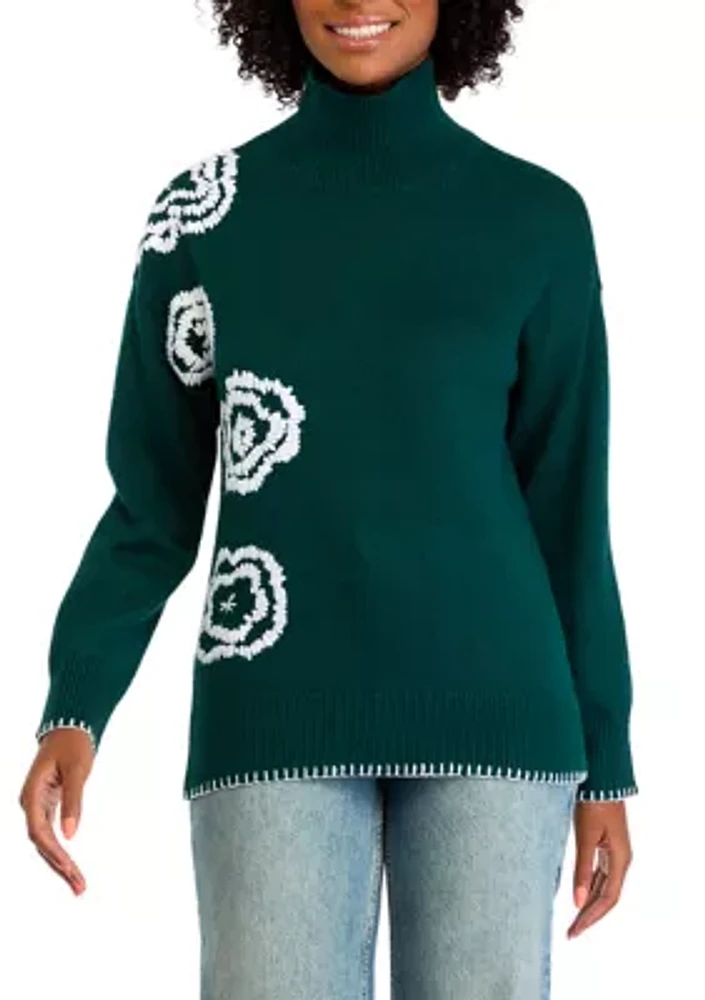 Women's Appliqué Knit Sweater