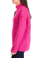 Women's Ribbed Mock Neck Sweater