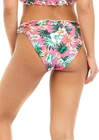 Meet Me Bali Tie Smocked Bikini Swim Bottoms