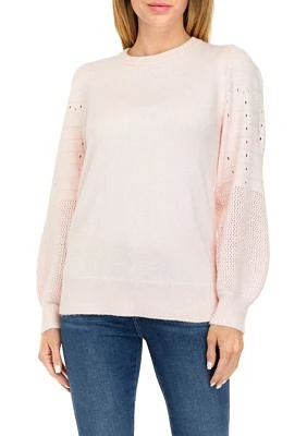 Women's Blouson Sleeve Sweater