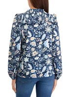 Women's Printed Knit Blouse