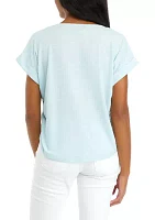 Women's Solid Slub Top