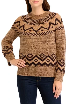 Women's Fair Isle Printed Sweater